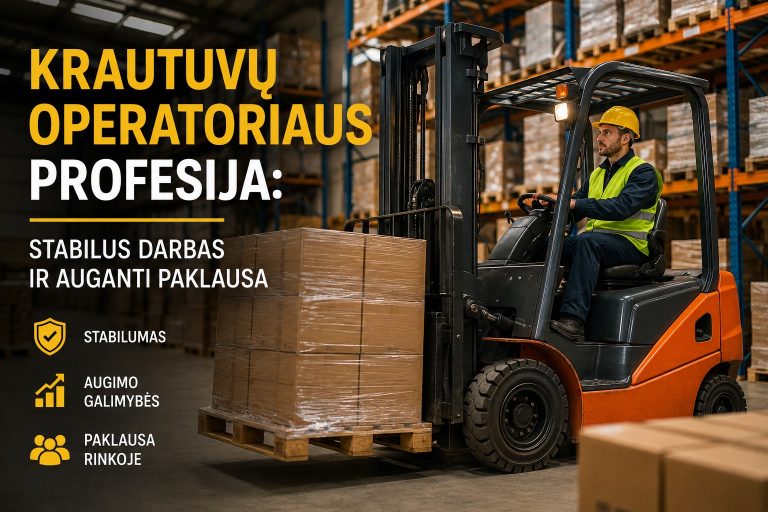 Krautuvų operatoriaus profesija