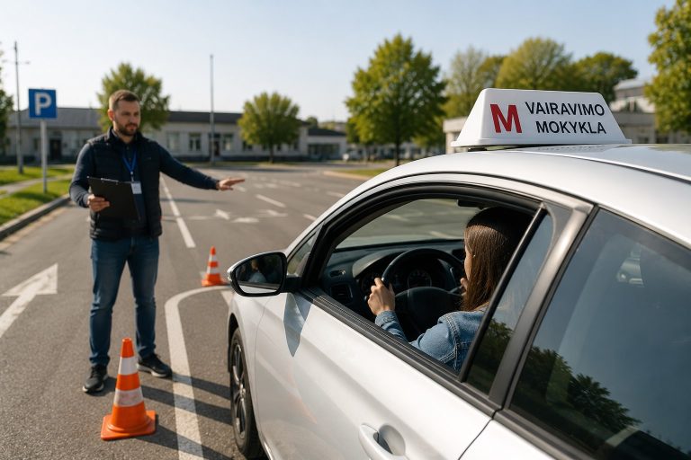 Vairavimo pamokos su instruktoriumi