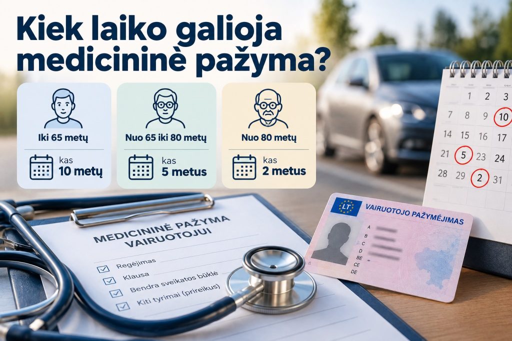 Medicininės pažymos galiojimas